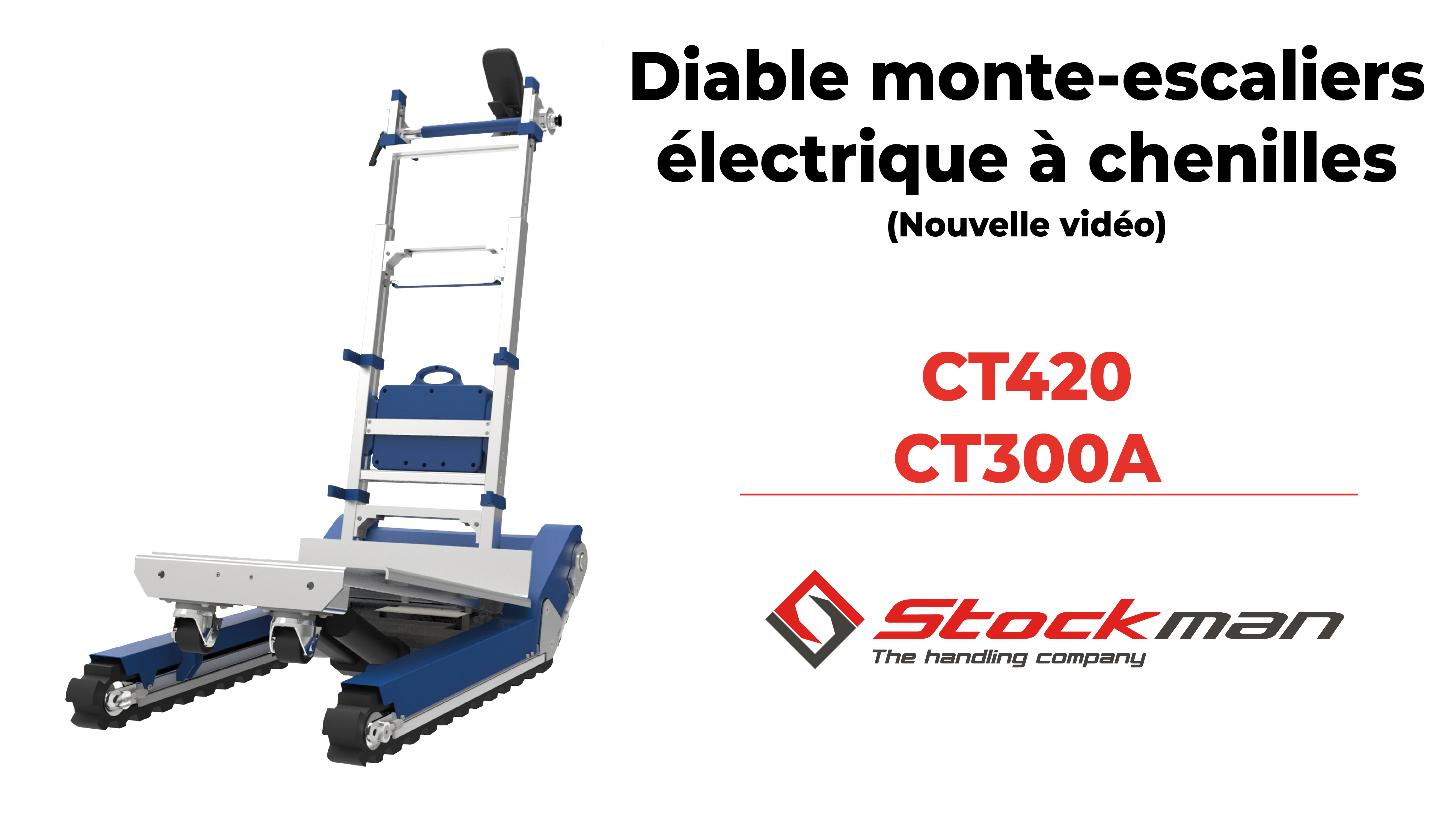 Le diable monte-escaliers électrique à chenilles CT420<br>